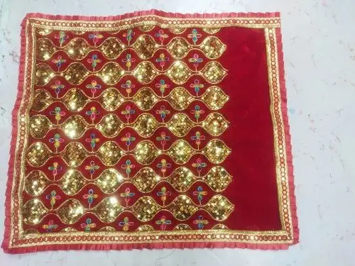 12x12inch Velvet Mataji Ki Chunari
